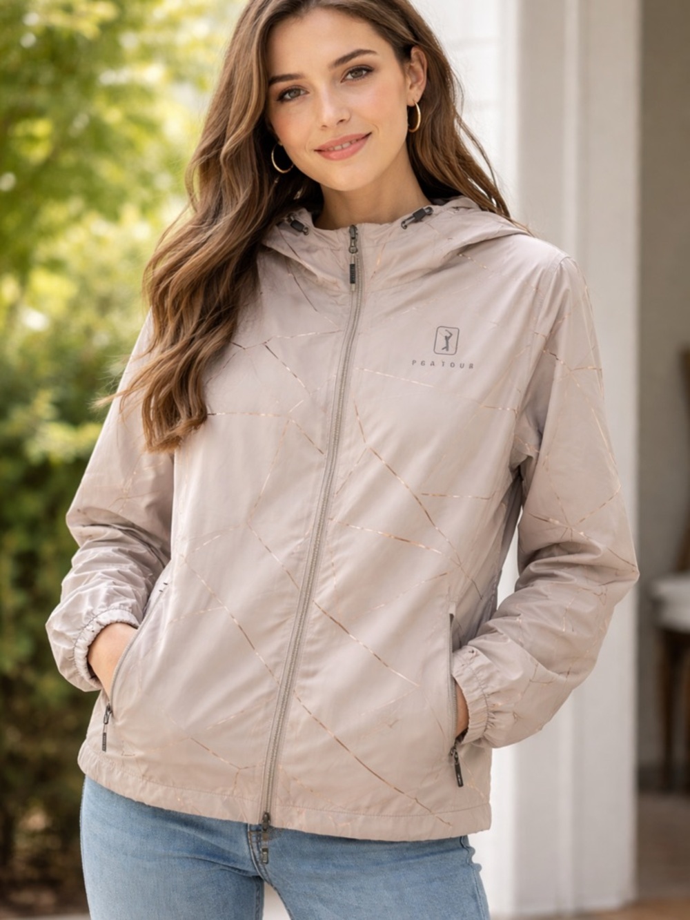 PGA  Tour Packable Hooded Jacket -